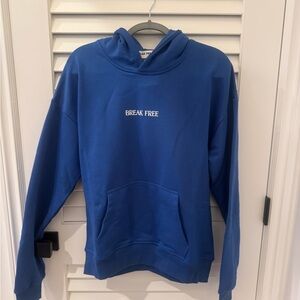 Blue 'Break Free' Hoodie